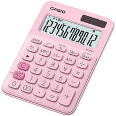 CASIO Kalkulačka "MS 20 UC", ružová, stolný, 12-miestny displej