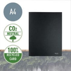 LEITZ Ekologické trojchlopňové kartónové dosky RECYCLE, A4, čierna