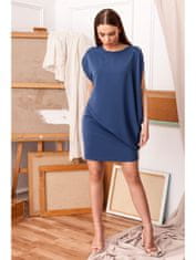 Style Stylove Dámske mini šaty Ishilla S262 nebesky modrá L
