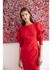 Style Stylove Dámske spoločenské šaty Avalt S284 červená XXL