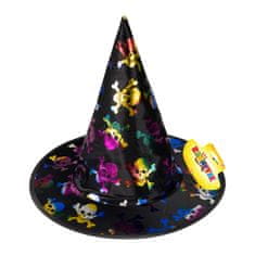 Rappa Detský čarodejnícky klobúk s lebkami