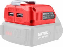 Extol Premium Adaptér USB pre Share20V akumulátor, 2x USB 5V/2A, EXTOL PREMIUM