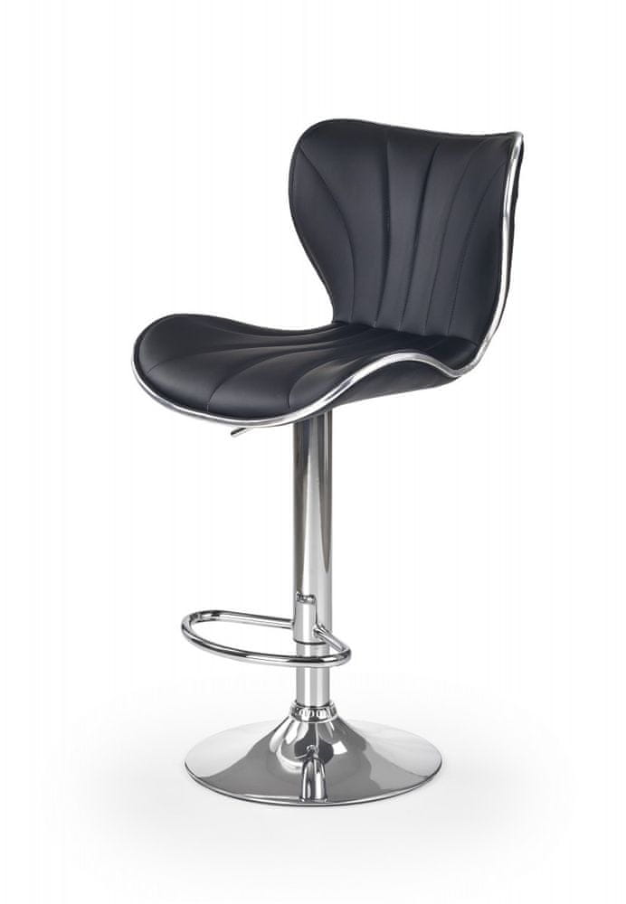 Halmar Barová stolička Ivy5 čierna