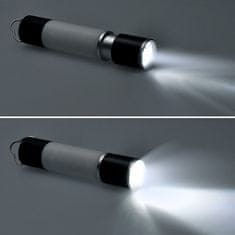 Solight LED ručné nabíjacie svietidlo s kampingovým lampášom, 250lm, Li-Ion, power bank, USB