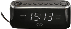JVD Projekčný budík do siete s rádiom SB97.3
