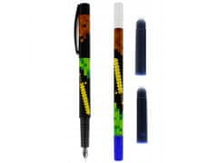 STARPAK Pixel Game Set školských pomôcok: tubusový peračník + plniace pero