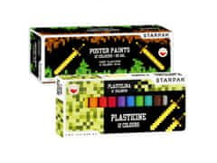STARPAK Pixel Game Sada výtvarných potrieb pre chlapca: plastelína + farby na plagáty Univerzálny