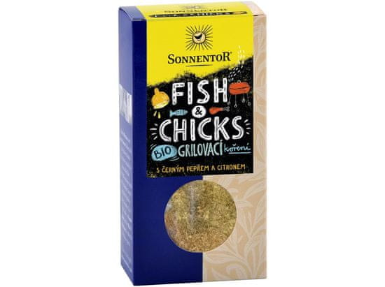 Sonnentor Fish & Chicks - grilovacie korenie na ryby a kurčatá BIO 55 g