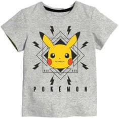 Game Freak Dětské tričko Pokémon Pikachu bavlna šedé Velikost: 110/116