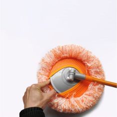 Mormark Okrúhly mop s 360° otáčavou hlavicou a nastaviteľnou rukoväťou (1ks čistiaci mop) | CORALMOP