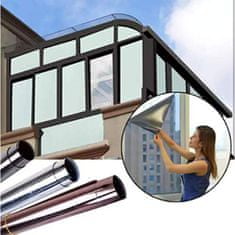 Samolepiaca zrkadlová fólia na okná s UV ochranou – 60x200 cm | FOILBLISS