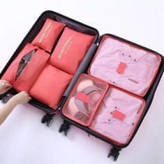 HOME & MARKER® Cestovné tašky s organizérom 6 v 1 | PACKERPRO ružová