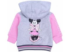 Disney Detská tepláková súprava Disney Minnie Mouse sivo-ružová bavlna