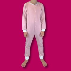 Oli&Oli Detské pyžamo - overal - bledoružová farba (veľkosť 122)