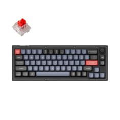Keychron V2 QMK Mechanická klávesnica Knob, Frosted Black, Hot-Swappable Keychron K Pro Red