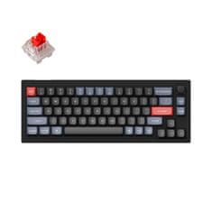 Keychron V2 QMK Mechanická klávesnica Knob, Carbon Black, Hot-Swappable Keychron K Pro Red