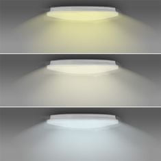 Solight LED stropné svietidlo SMART WIFI 28W/230V/1960Lm/3000-6500K/120°/IP20, 38cm x 38cm, biele