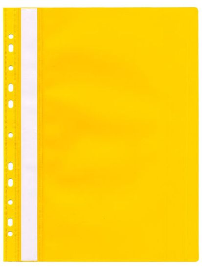 Karton PP Rýchloviazač plastový s eurodierovaním žltý