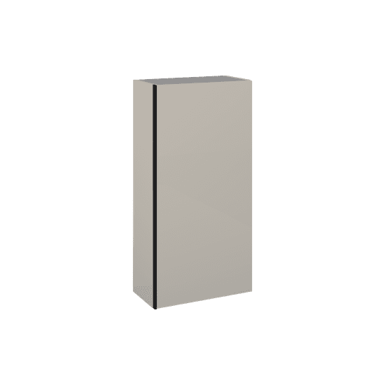 Elita Look, závesná bočná skrinka 40x21,6x80 cm 1D, Fume matná, ELT-168597