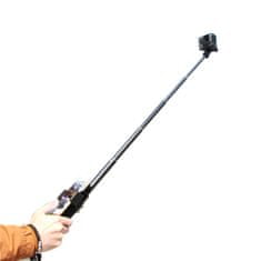 TELESIN Selfie tyč pre športové kamery, čierna