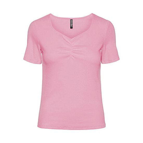 Pieces Dámske tričko PCTANIA Slim Fit 17135430 Begonia Pink