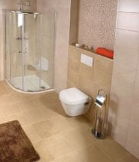 AQUALINE Samba stojan s wc kefou a držiakom toaletného papiera, chróm (SB131)
