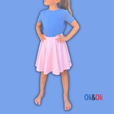 Oli&Oli Detská sukňa - bledoružová farba (veľkosť 98)