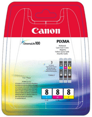 Canon Canon PCLI-8C CLI-8M CLI-8Y Multipack atramentové kazety úplne nové azurové, purpurové, žlté