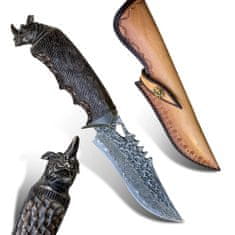 Oem Damaškový lovecký nôž MASTERPIECE Rokuro-Čierna KP26639