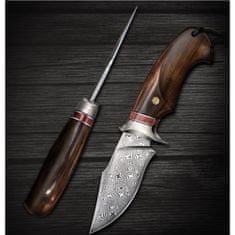 Oem Damaškový lovecký nôž MASTERPIECE Ryotaro-Zelená KP26626