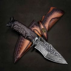 Oem Damaškový lovecký nôž MASTERPIECE Ryozo-Čierna KP26625