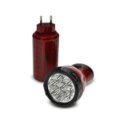 Solight Nabíjací LED svietidlo,plug-in, 9x LED, 1x batéria Pb 4V/800mAh