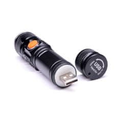 Solight LED vreckový nabíjacie svietidlo, 3W, 200lm, USB, Li-ion