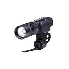 Solight Nabíjací LED svietidlo s cyklo držiakom, 400lm, fokus, Li-Ion, USB, čierna