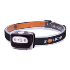 Solight LED čelová svietidlo, 3W + červené svetlo, 3x batérie AAA