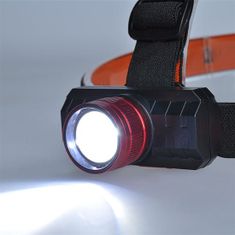 Solight LED čelová nabíjacie svietidlo 3W/150lm/Li-Ion/USB/Zoom