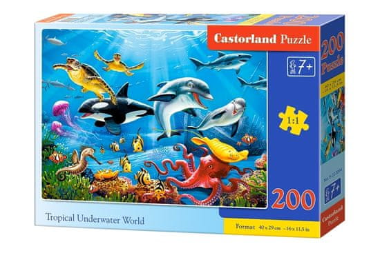 Castorland Puzzle Tropický podvodný svet 200 dielikov
