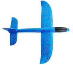 Kruzzel Penové Hádzacie Lietadlo 37cm modré
