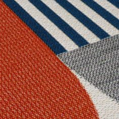 Flair Kusový koberec Dauntless Geo Fusion Ochre – na von aj na doma 160x160 (priemer) kruh