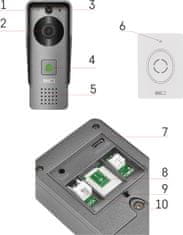 EMOS GoSmart Domovní bezdrátový videozvonek IP-09C s Wi-Fi