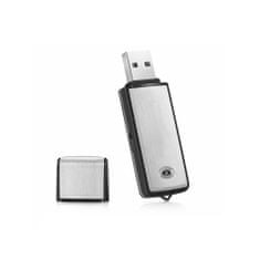 Daklos USB Diktafón (hlasový záznamník) 8 GB pamäť, nahrávanie hlasu, zvuku Černá
