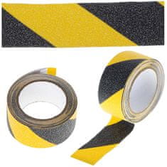 WOWO Čierno-žltá protišmyková bezpečnostná páska, 5cm x 5m