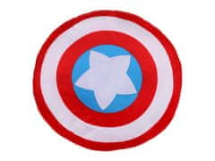 MARVEL COMICS Captain America Marvel Dekoračný vankúš, okrúhly vankúš 