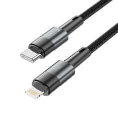 Tech-protect Ultraboost kábel USB-C / Lightning 20W 3A 1m, šedý