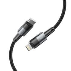 Ultraboost kábel USB-C / Lightning 20W 3A 25cm, šedý