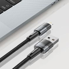 Tech-protect Ultraboost kábel USB / Lightning 12W 2.4A 2m, šedý