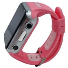 Klarion Detské ružovo-strieborné 4G smart hodinky E10-2023 48GB s bezkonkurenčnou výdržou batérie