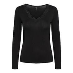Pieces Dámske tričko PCBARBERA Standard Fit 17141053 Black (Veľkosť L)