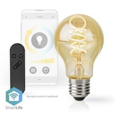 Nedis Múdra žiarovka SmartLife klasik, Wi-Fi, E27, 360 lm, 4.9 W, Teplá - studená bílá