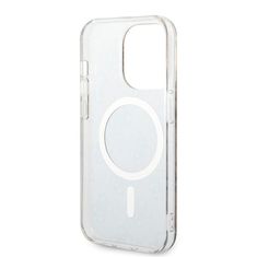 Guess Kryt na mobil 4G MagSafe na Apple iPhone 14 Pro + bezdrátová nabíječka - hnědý